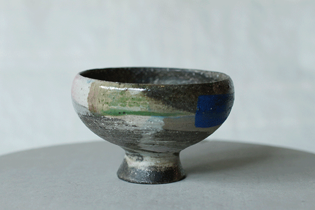 蕭風 柴燒茶碗-涼夏