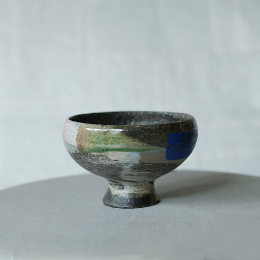 蕭風 柴燒茶碗-涼夏