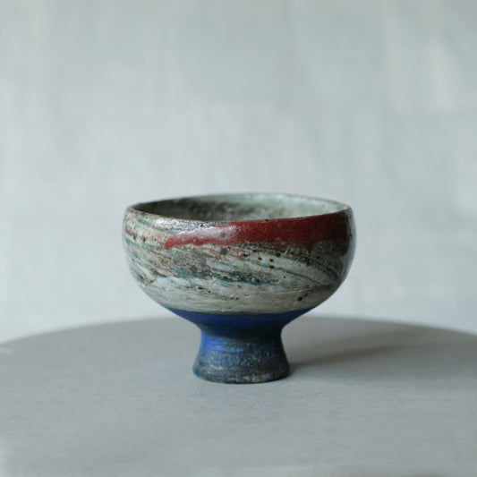 蕭風 柴燒茶碗-半夏河
