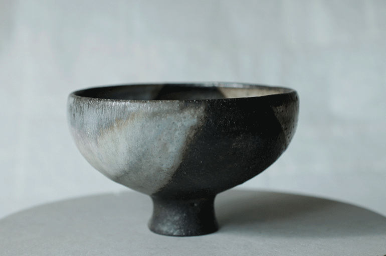 蕭風 柴燒茶碗-霽月穹空