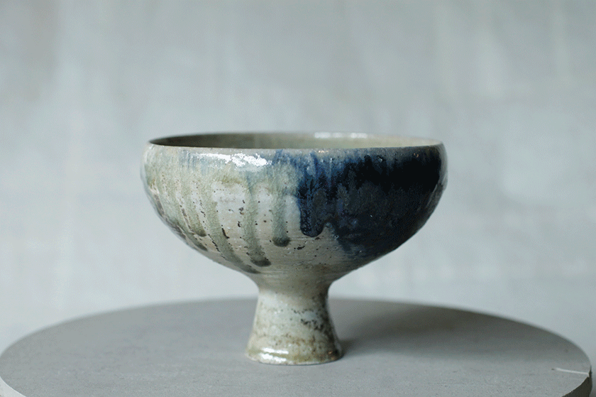 蕭風 柴燒茶碗-沉河