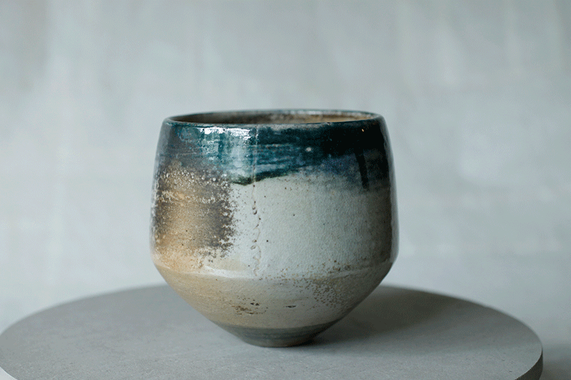 蕭風 柴燒茶碗-湖上風
