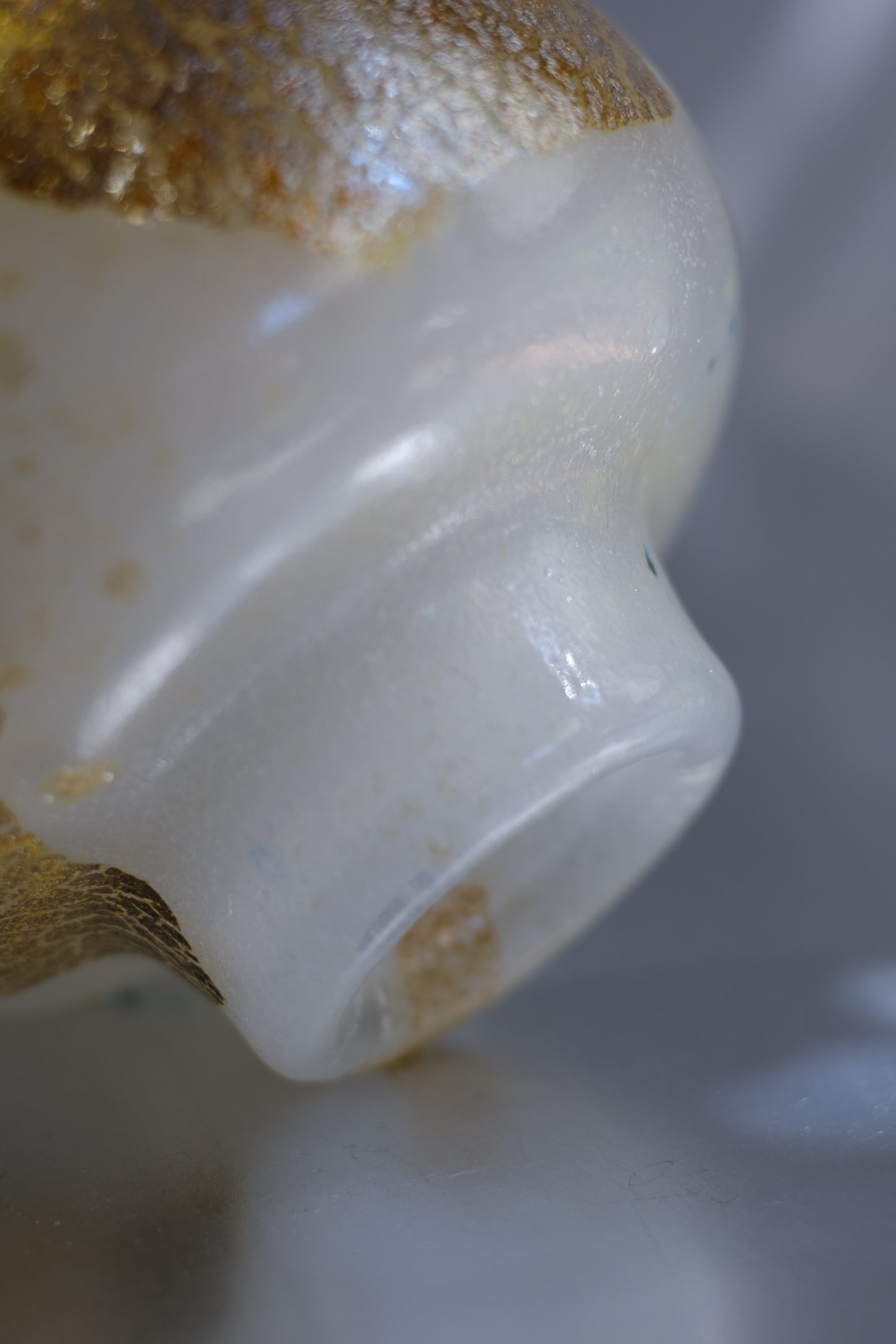 辻野剛 "abyss"玻璃茶碗 - 米白01