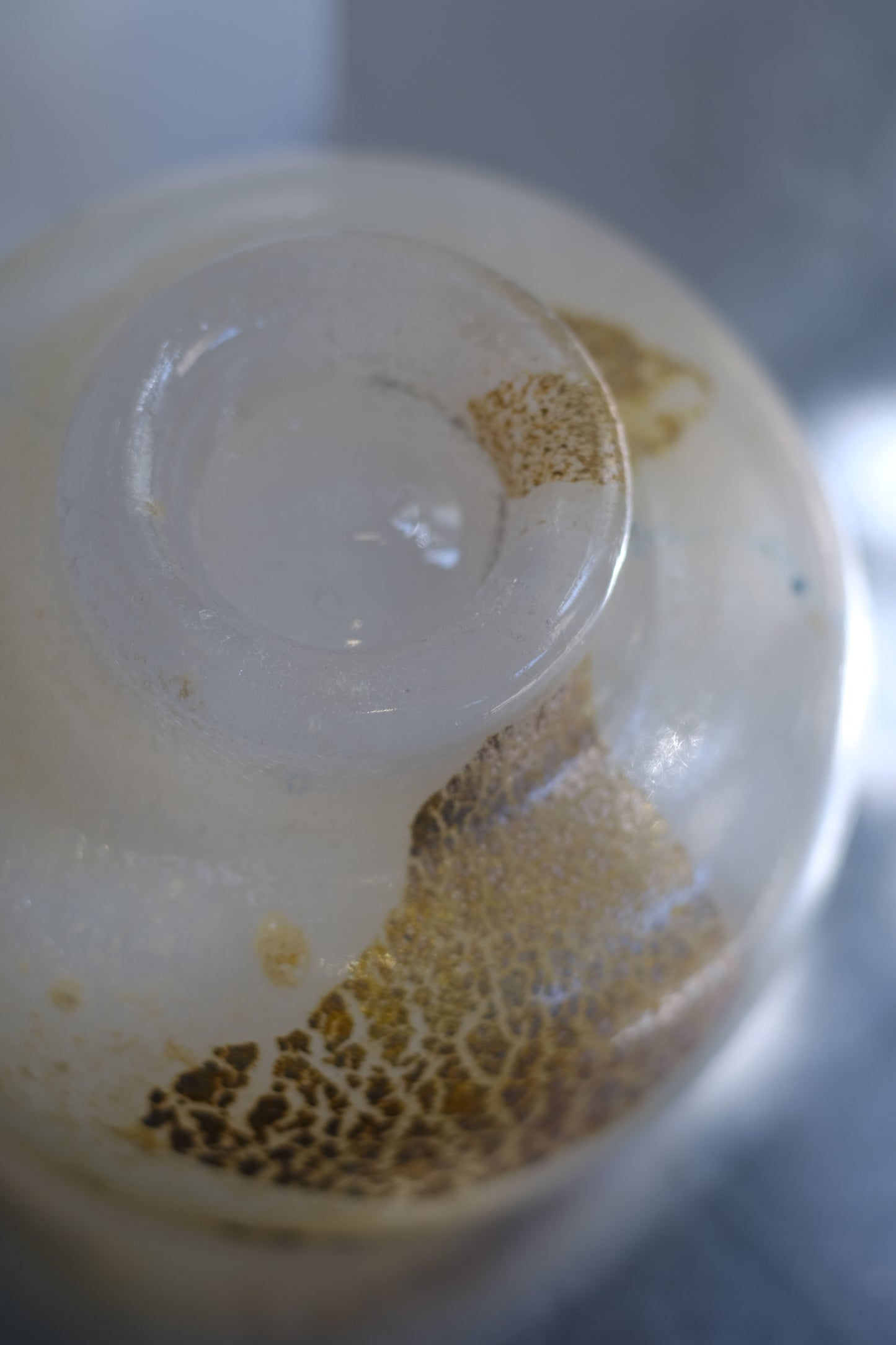 辻野剛 "abyss"玻璃茶碗 - 米白01