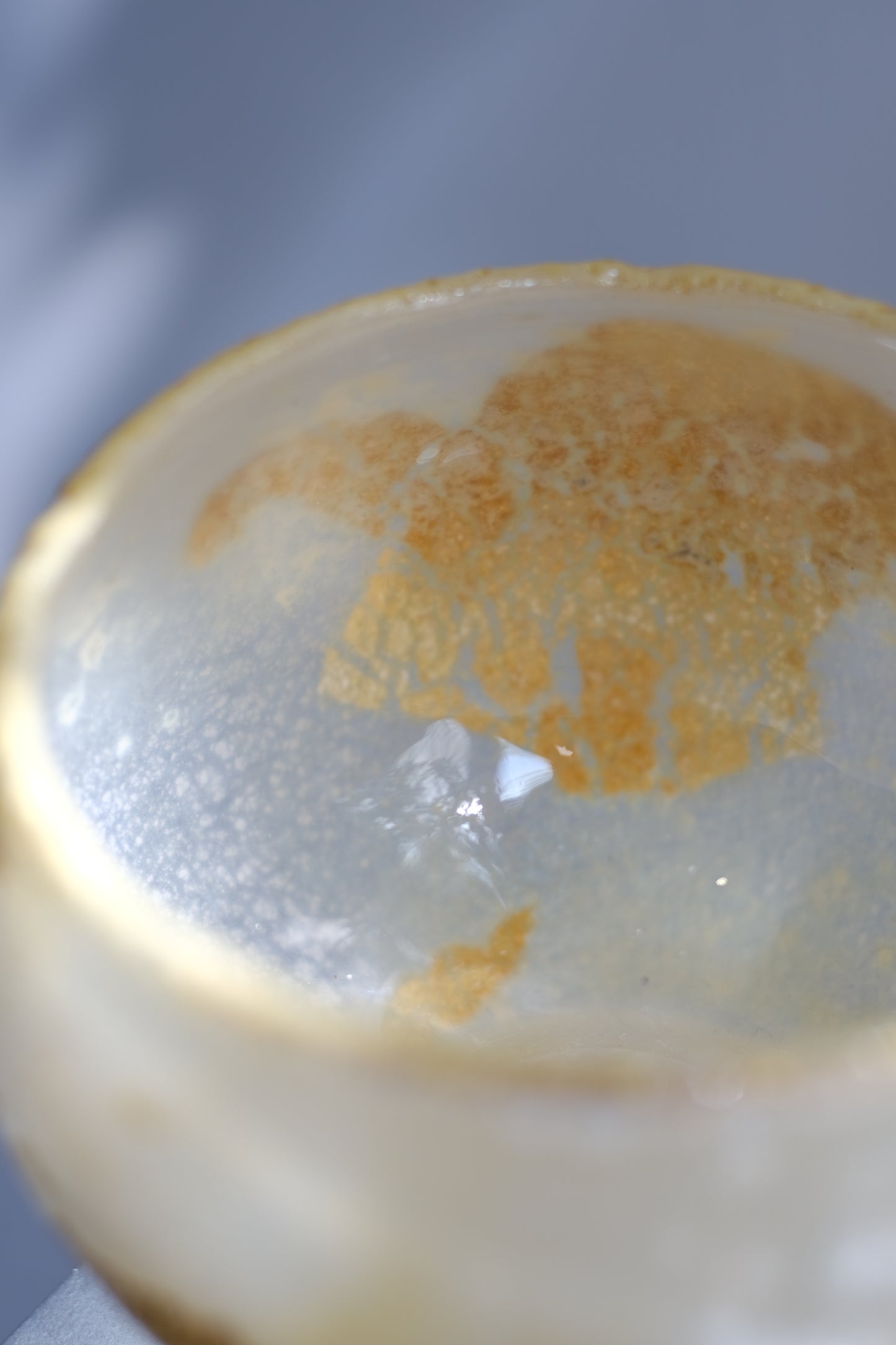 辻野剛 "abyss"玻璃茶碗 - 米白03