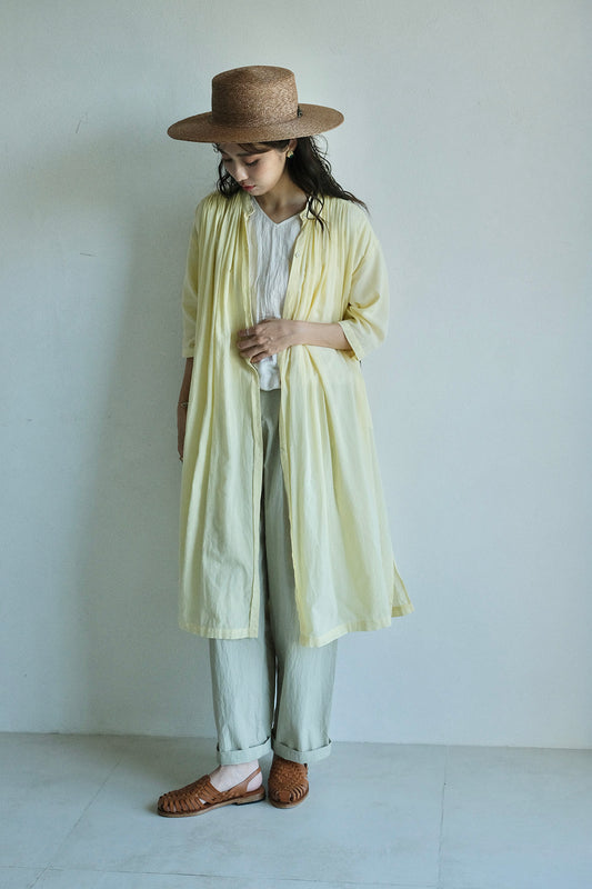 唐新雅 Xinya Tang - 七分袖細摺棉紗襯衫(6 colors)