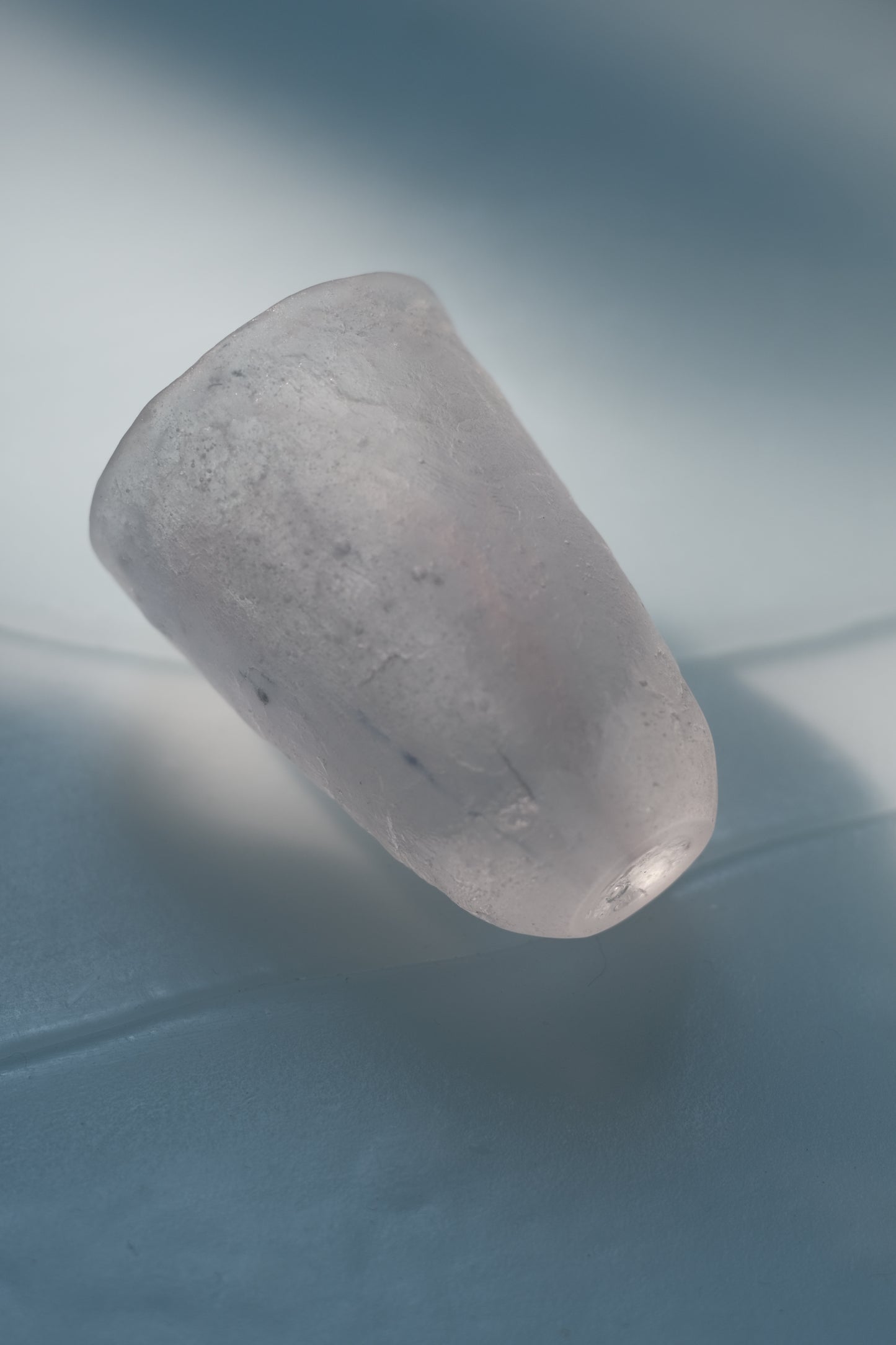 佐藤幸惠 鑄造玻璃茶杯-櫻粉