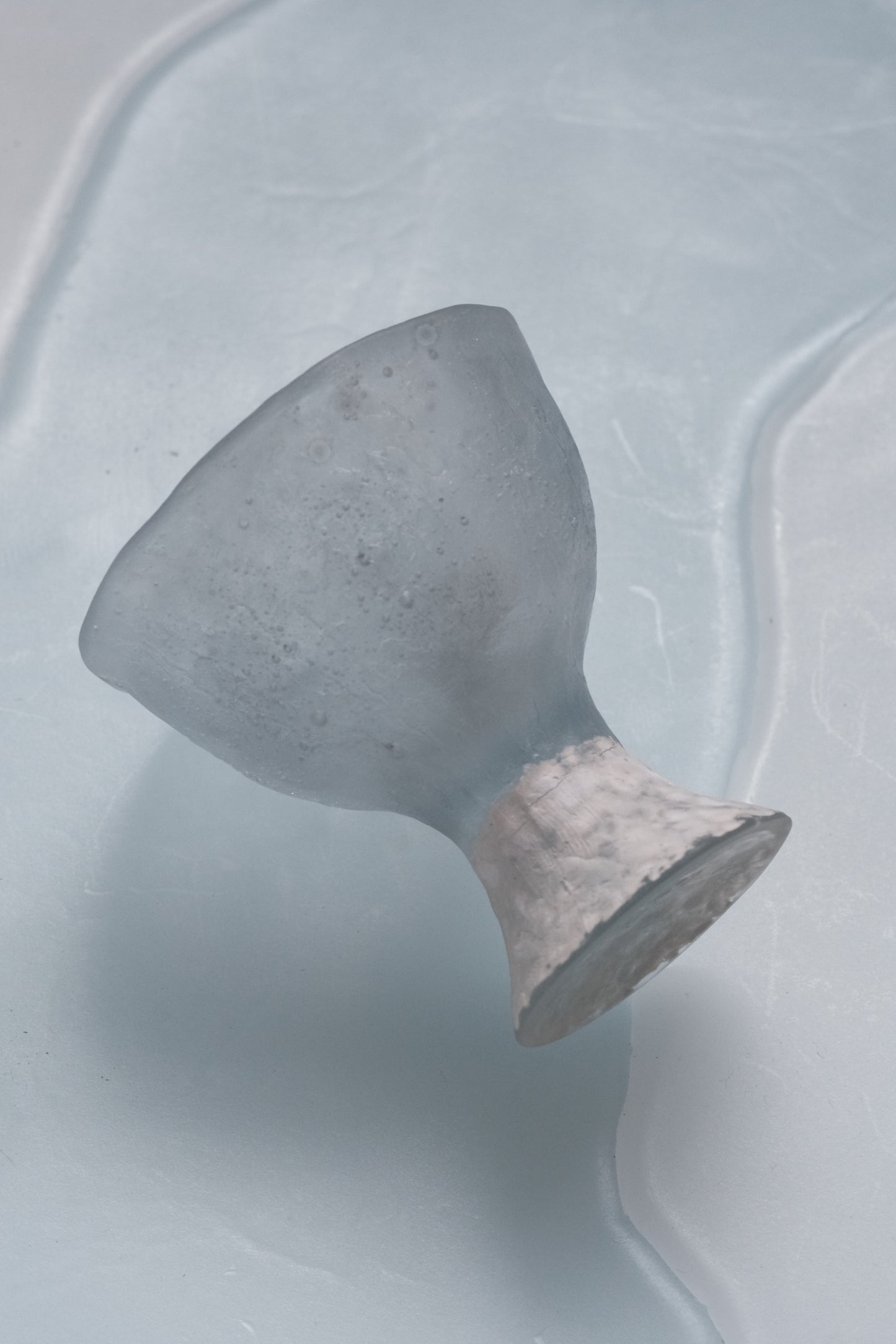 佐藤幸惠 鑄造玻璃高腳茶杯-陶