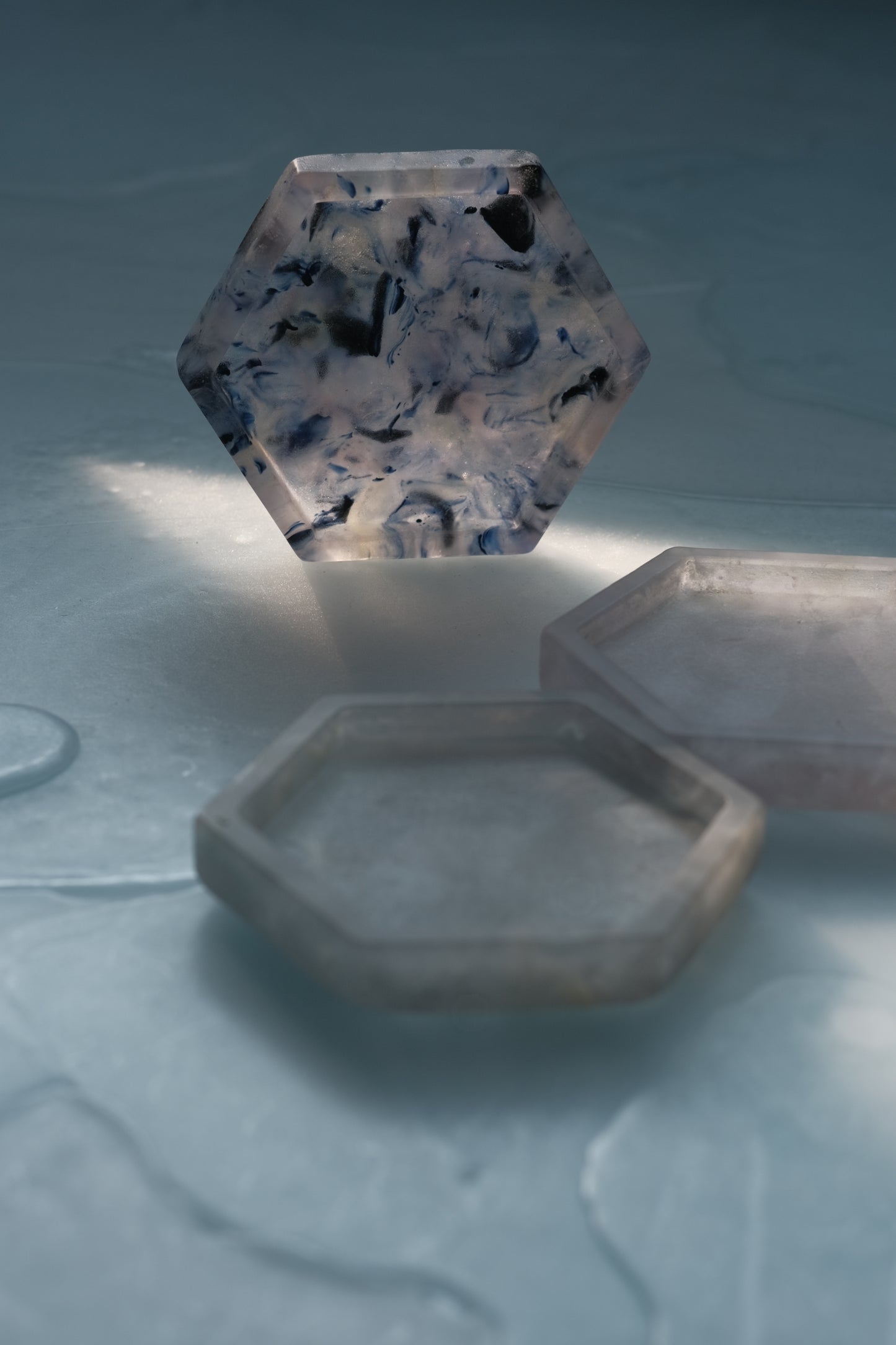 佐藤幸惠 鑄造玻璃六角皿