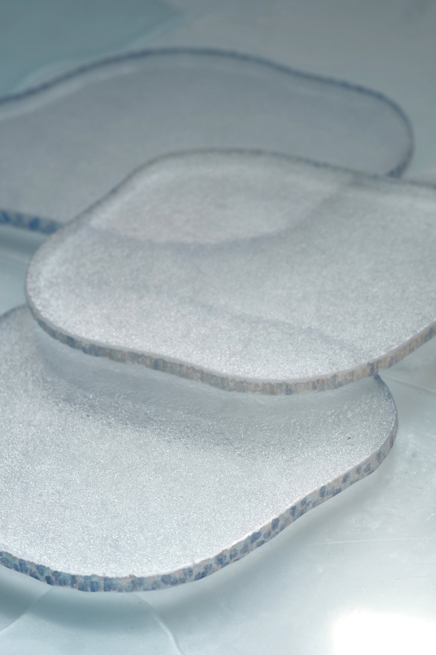 佐藤幸惠 鑄造玻璃平皿-雲朵