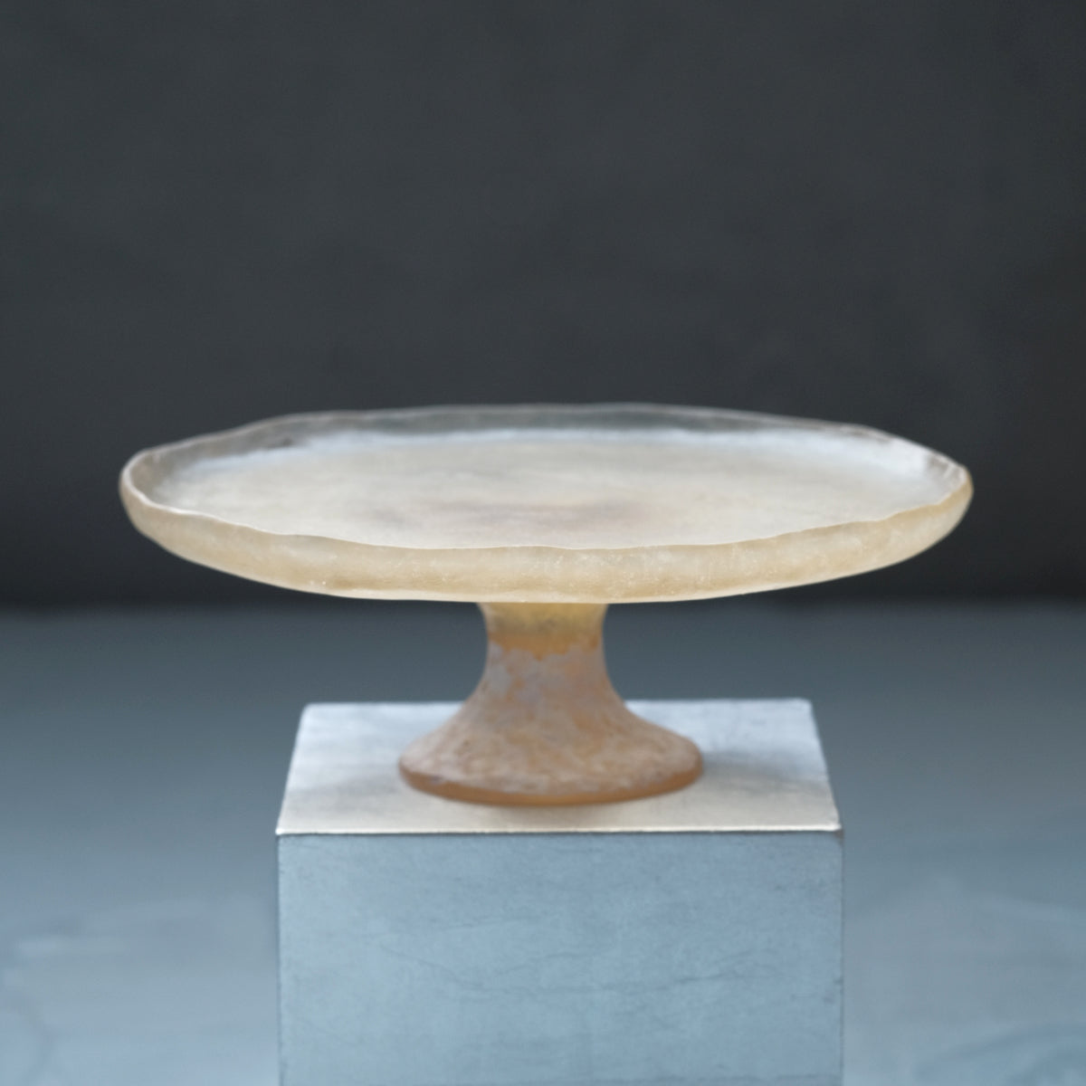 佐藤幸惠 鑄造玻璃高腳皿