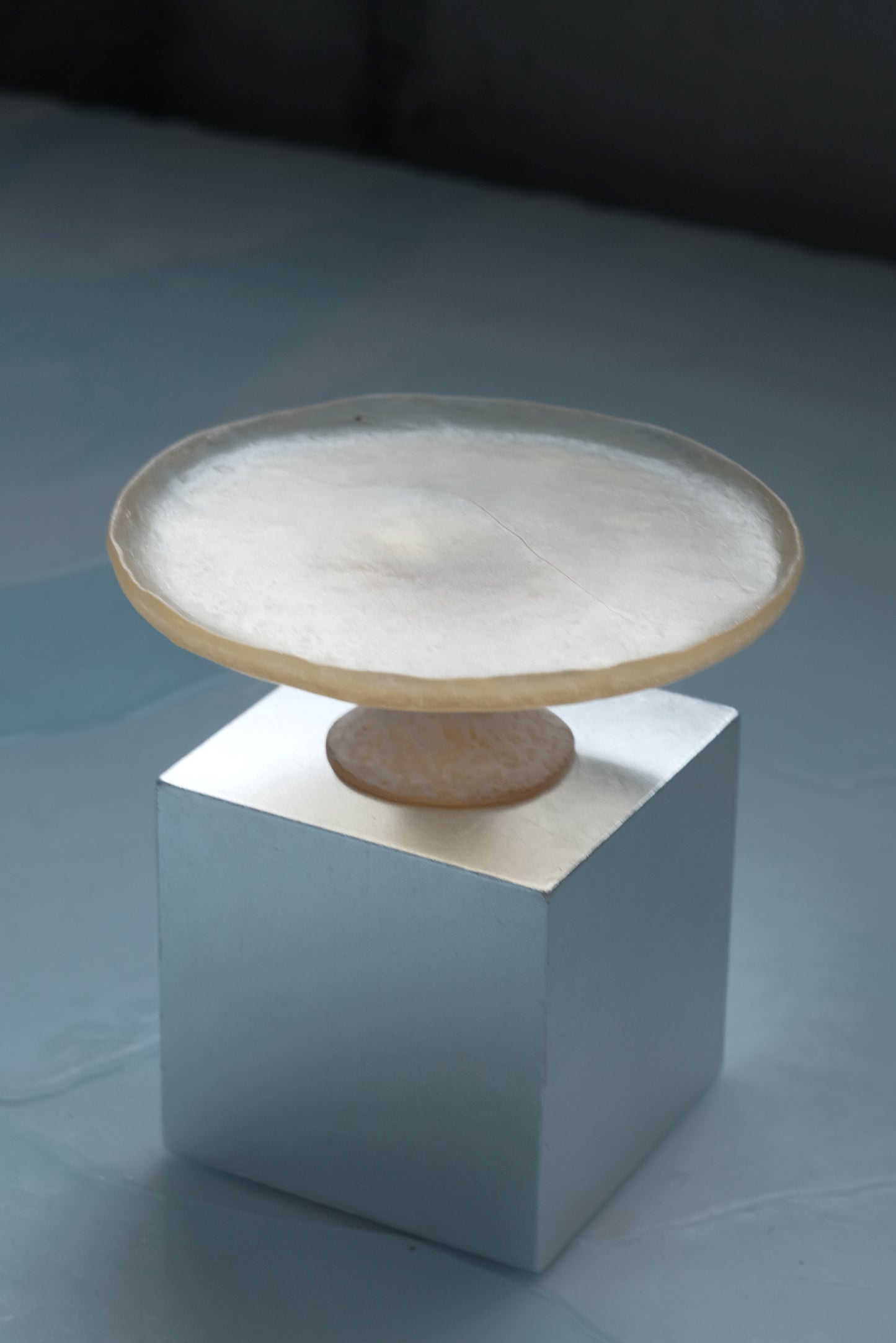 佐藤幸惠 鑄造玻璃高腳皿