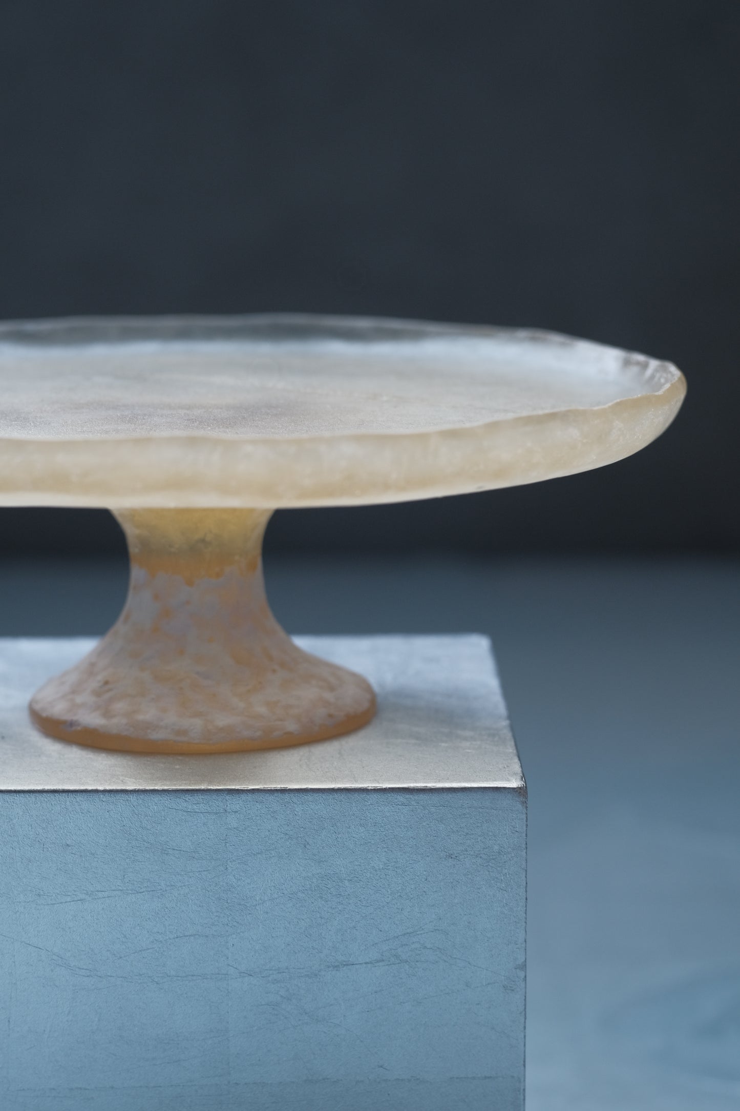 佐藤幸惠 鑄造玻璃高腳皿