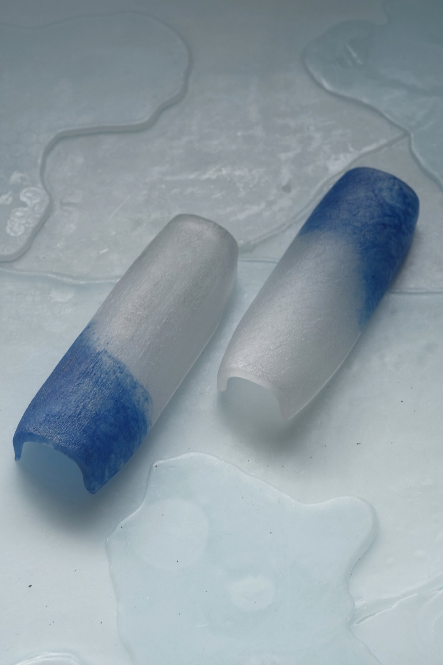 佐藤幸惠 鑄造玻璃茶則-海藍