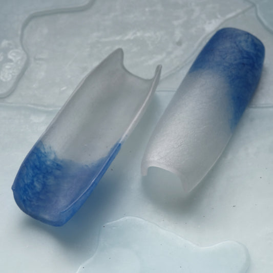 佐藤幸惠 鑄造玻璃茶則-海藍