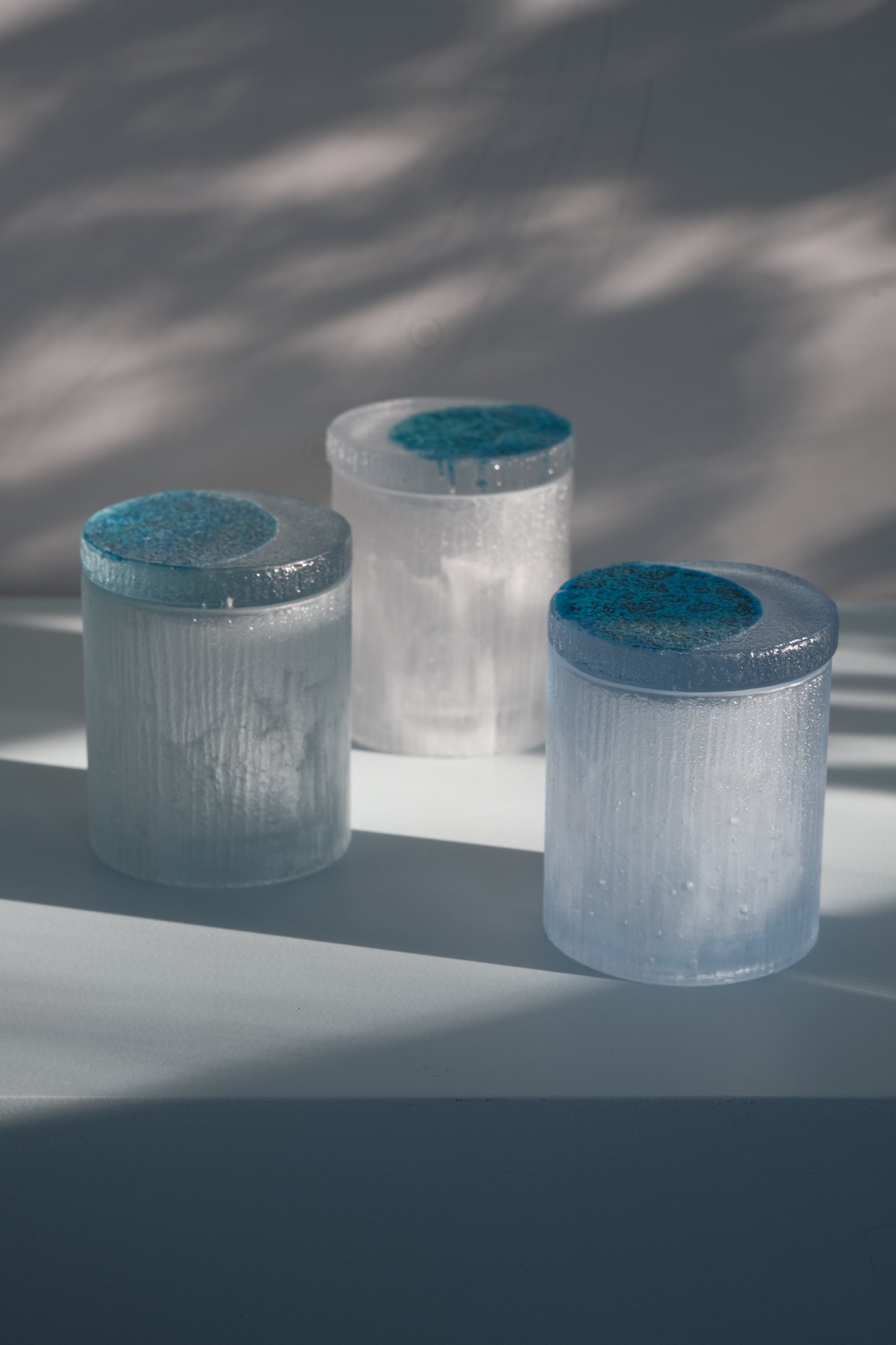 佐藤幸惠 鑄造玻璃茶倉-圓月