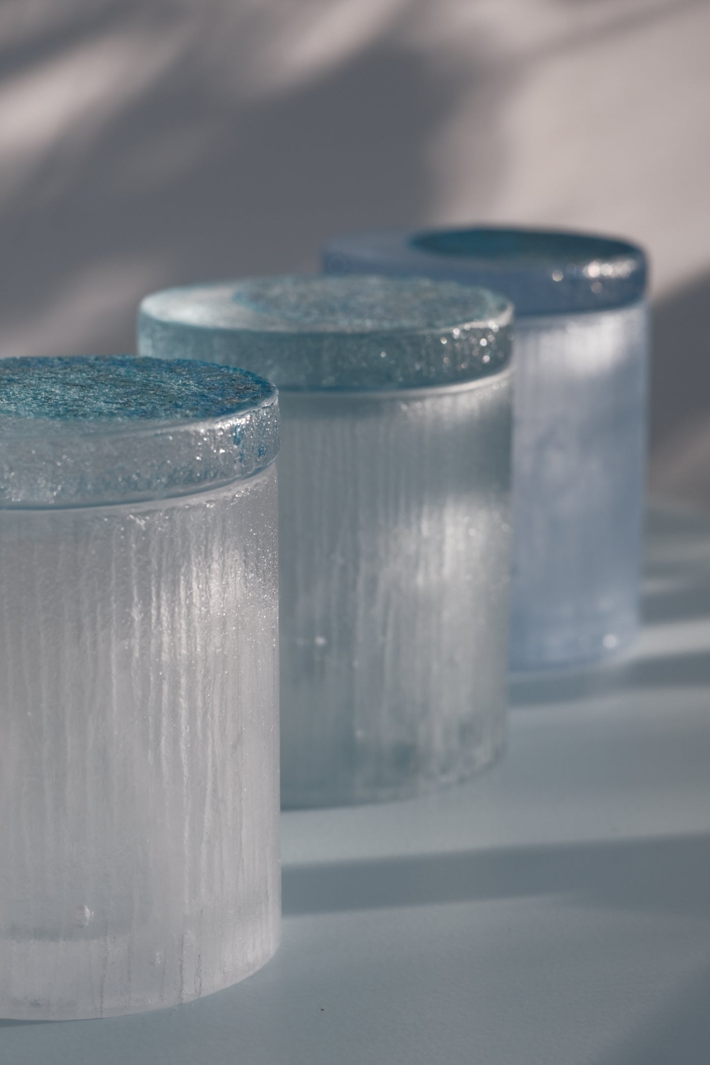 佐藤幸惠 鑄造玻璃茶倉-圓月