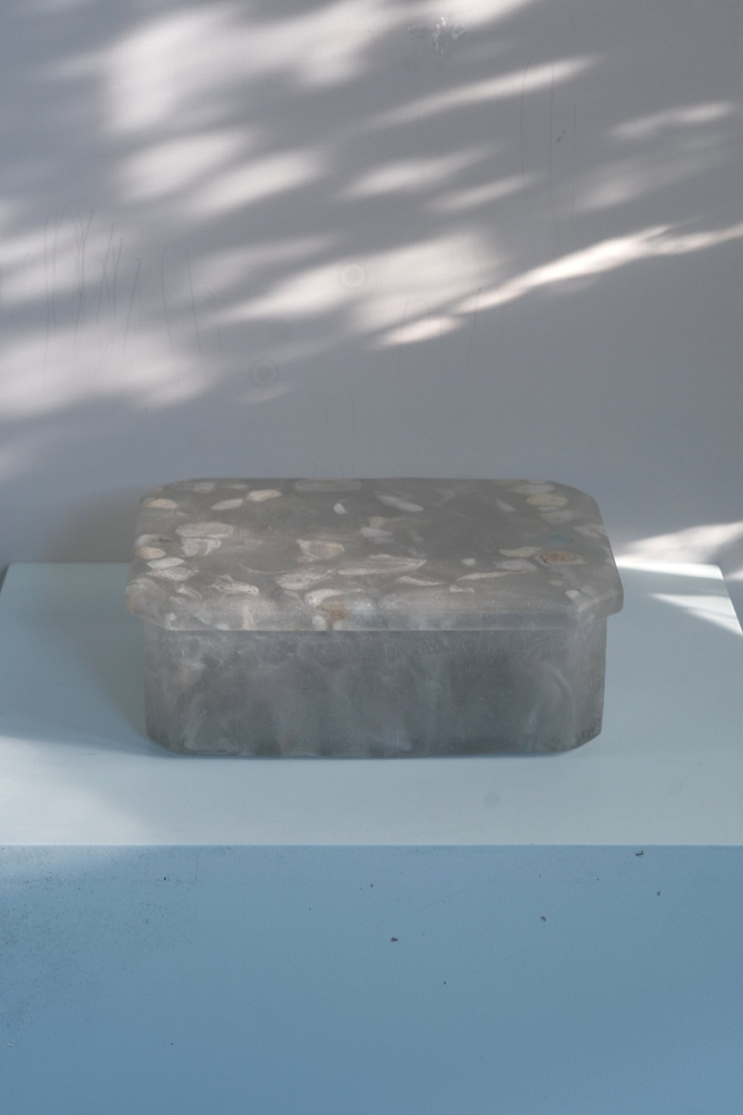 佐藤幸惠 鑄造玻璃蓋物-四角