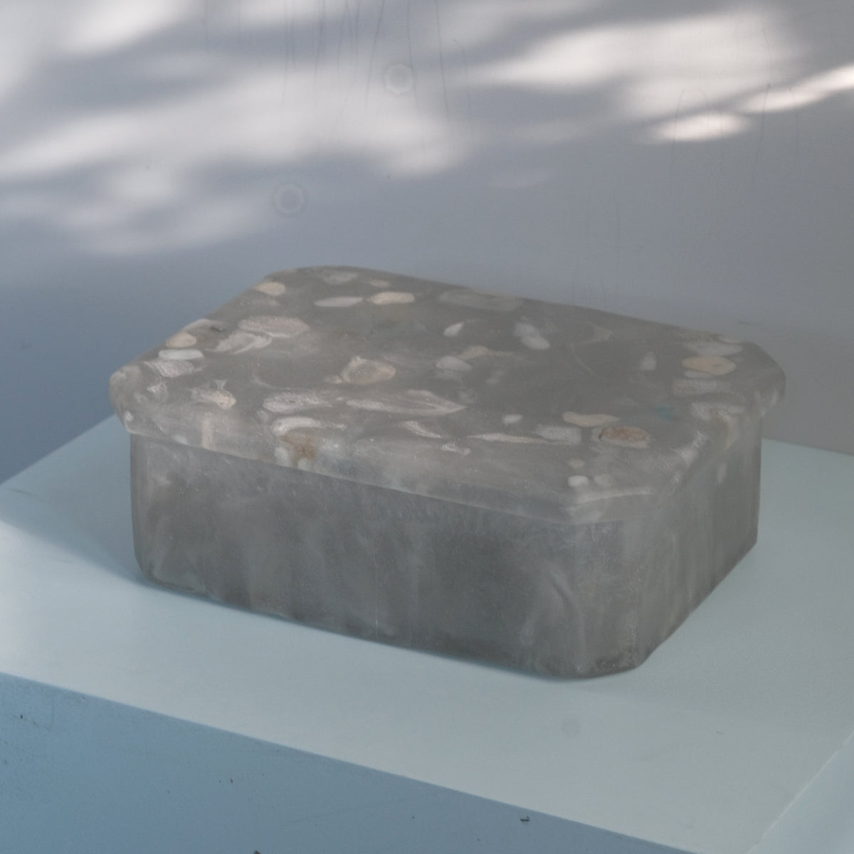 佐藤幸惠 鑄造玻璃蓋物-四角