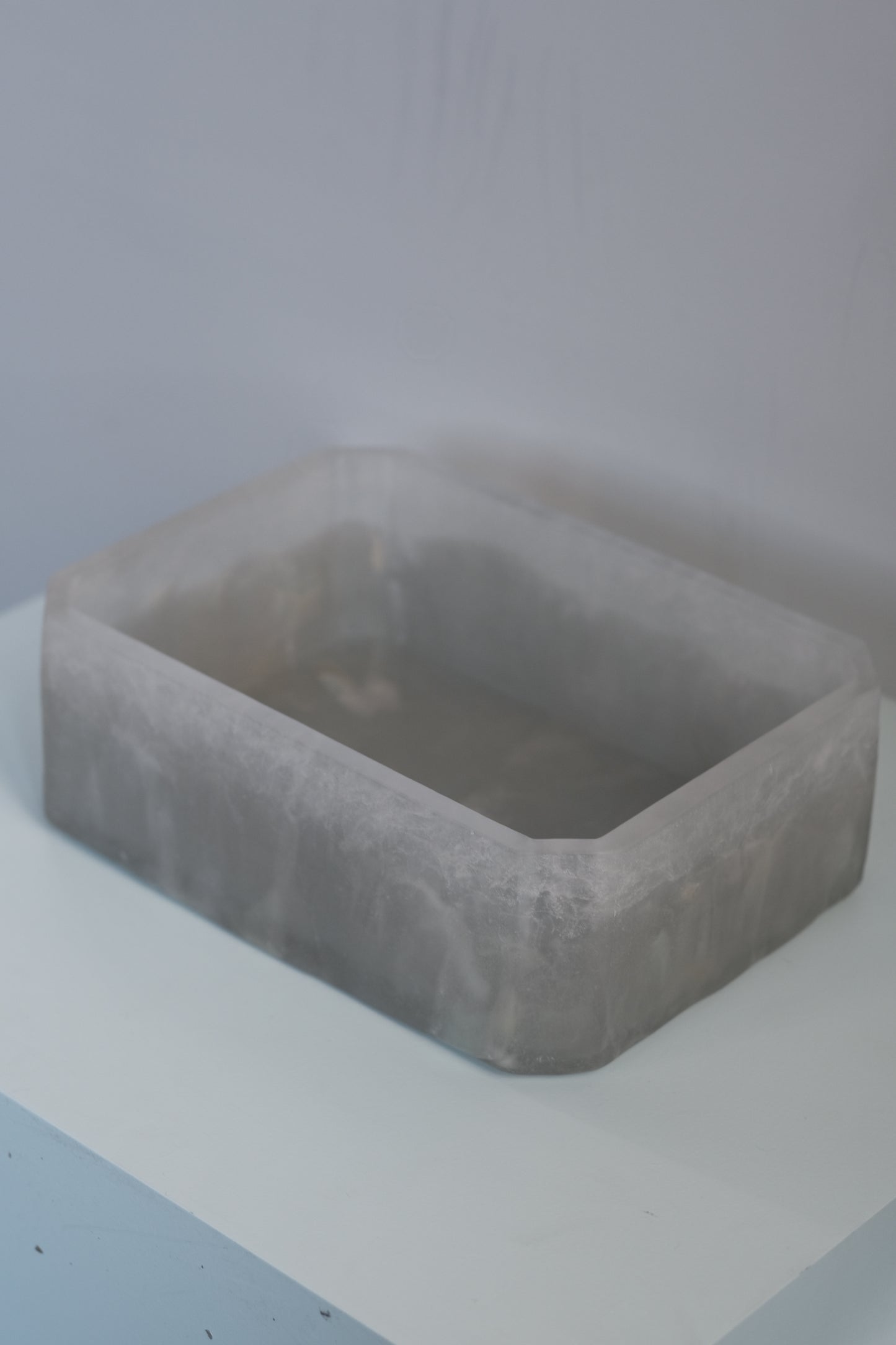 佐藤幸惠 鑄造玻璃蓋物-四角