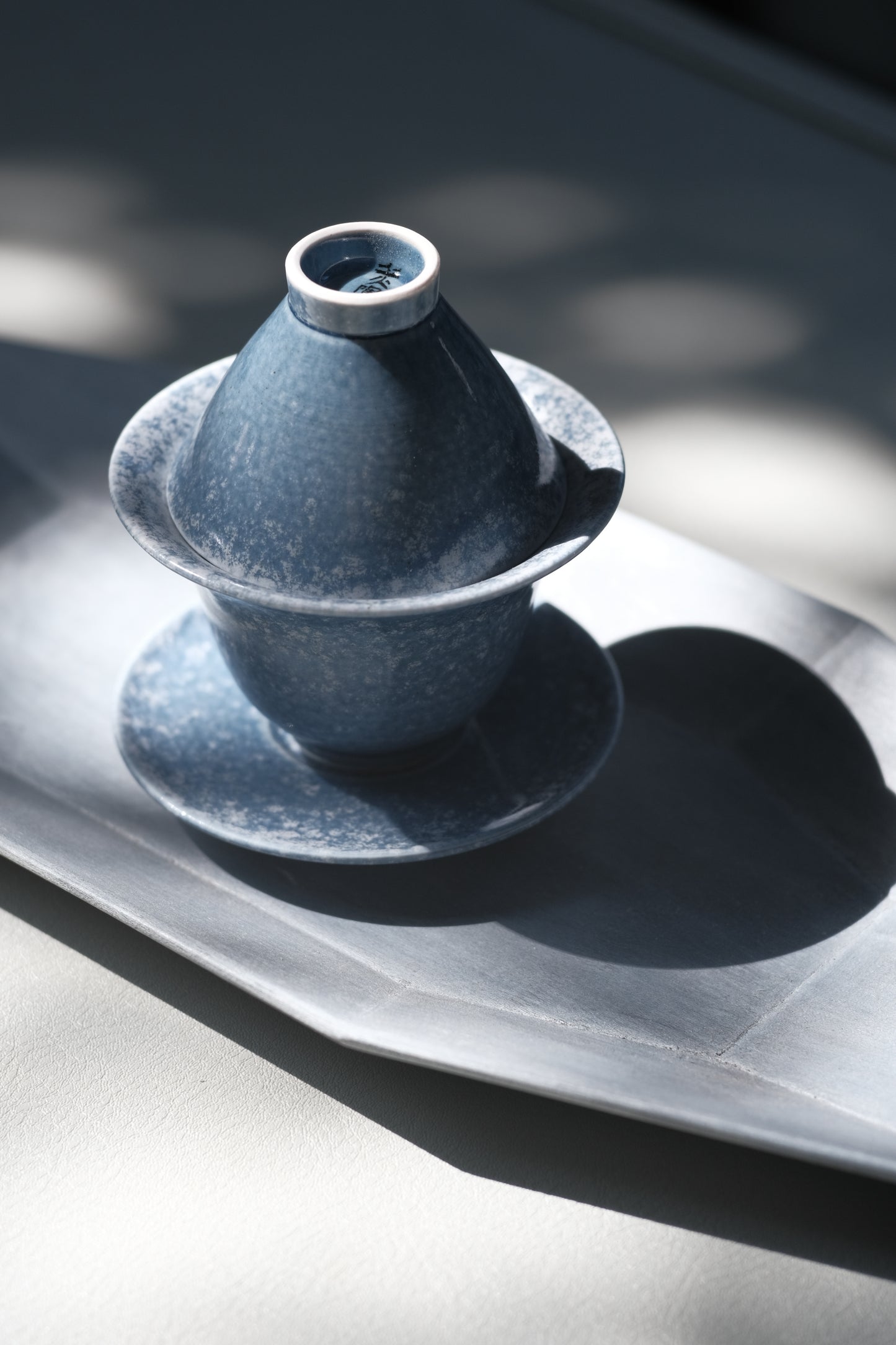 月亭- 韓國柴燒藍釉陶瓷蓋碗組 02