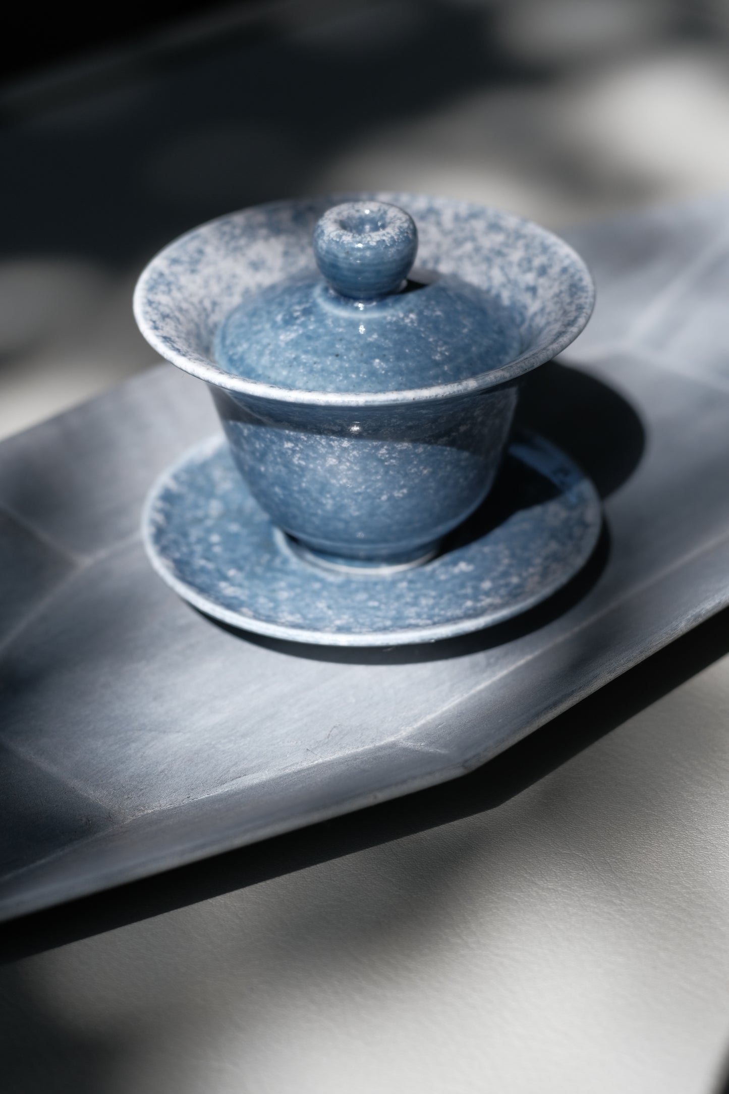 月亭- 韓國柴燒藍釉陶瓷蓋碗組 02