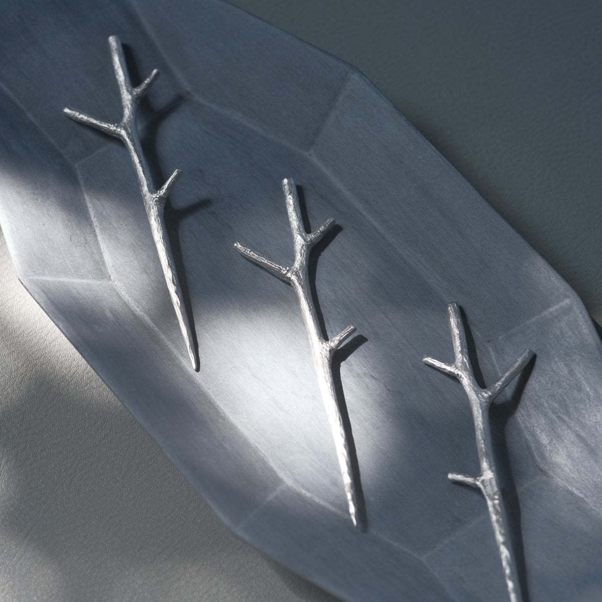 韓國純錫枝椏菓子叉 Tin Fork