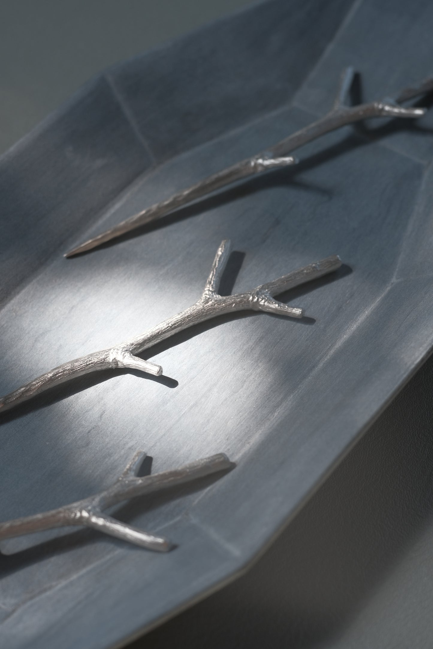 韓國純錫枝椏菓子叉 Tin Fork