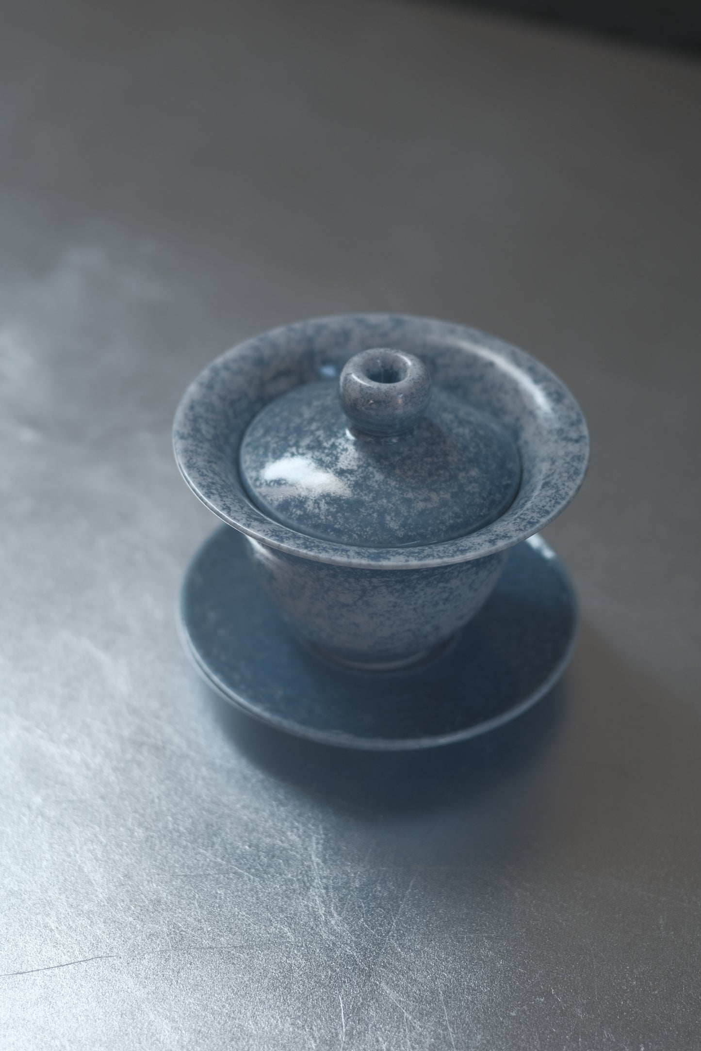 月亭- 韓國柴燒藍釉陶瓷蓋碗組 03