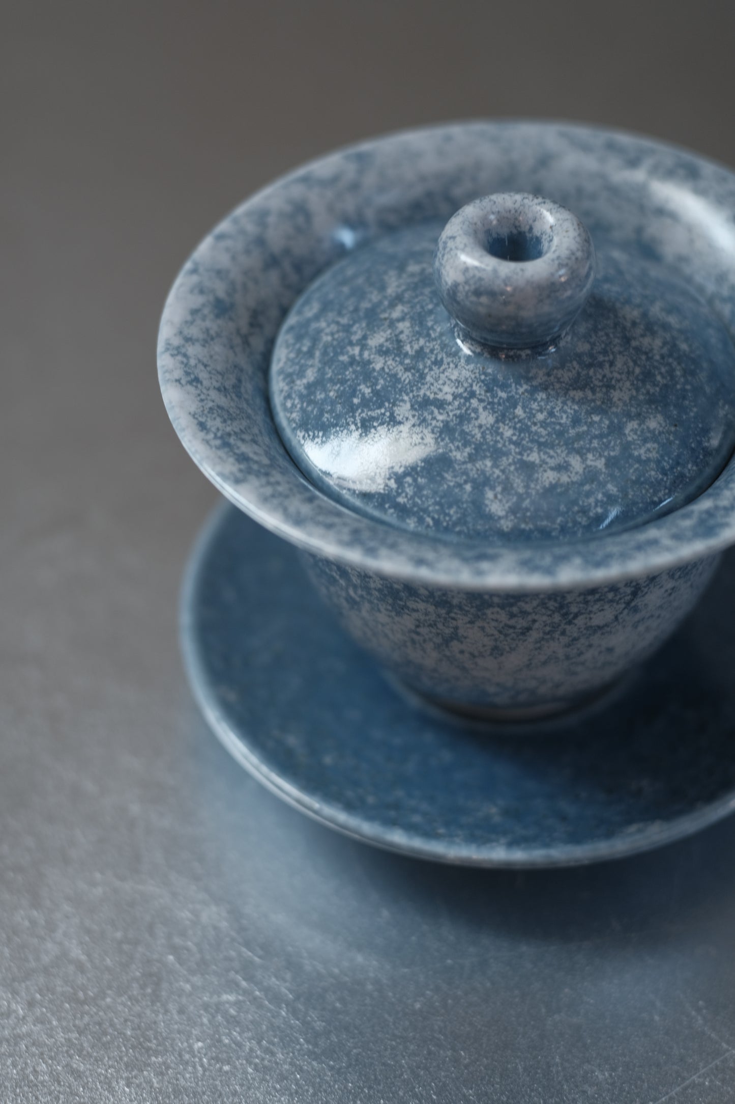 月亭- 韓國柴燒藍釉陶瓷蓋碗組 03