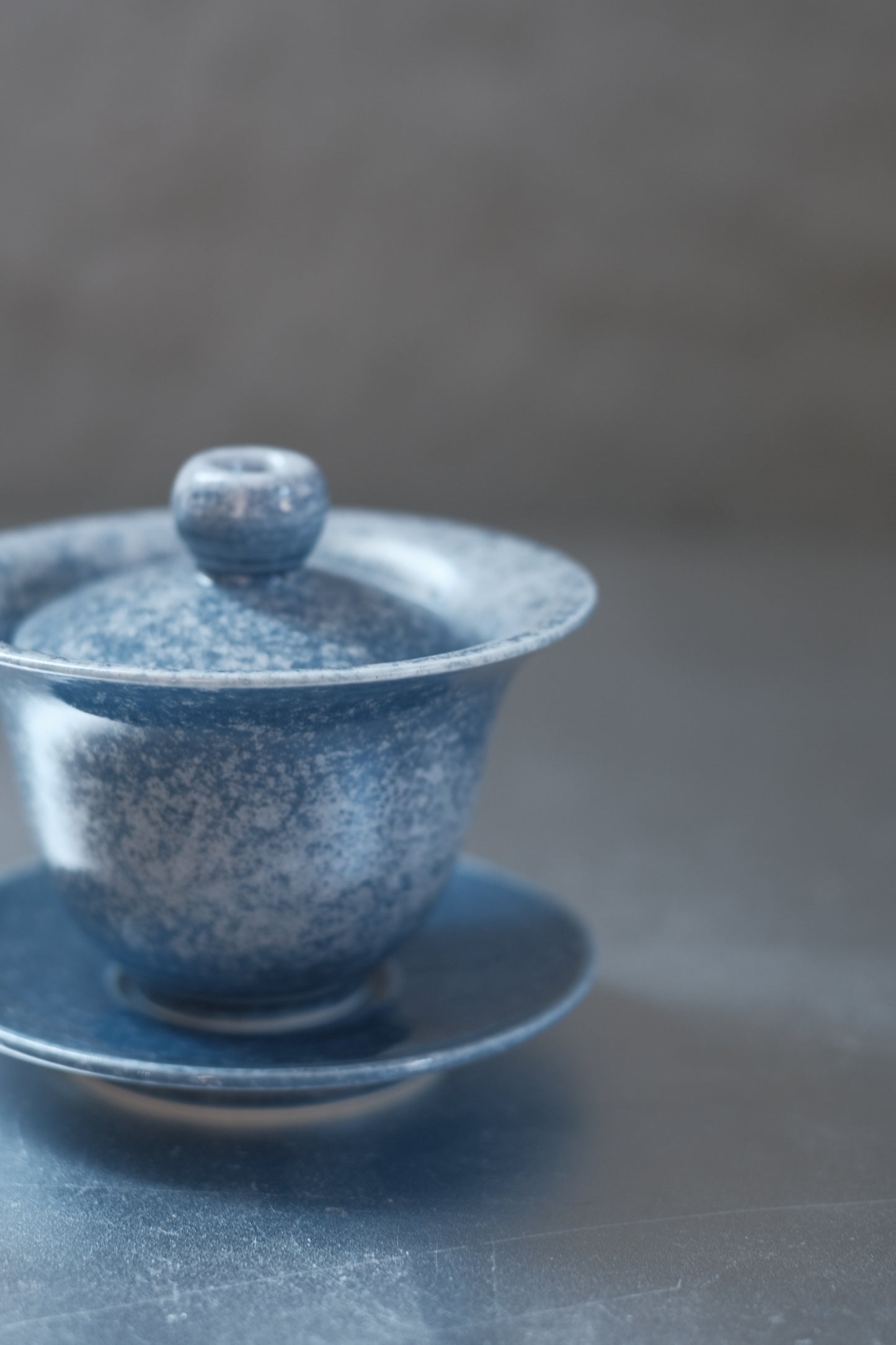 月亭- 韓國柴燒藍釉陶瓷蓋碗組 03