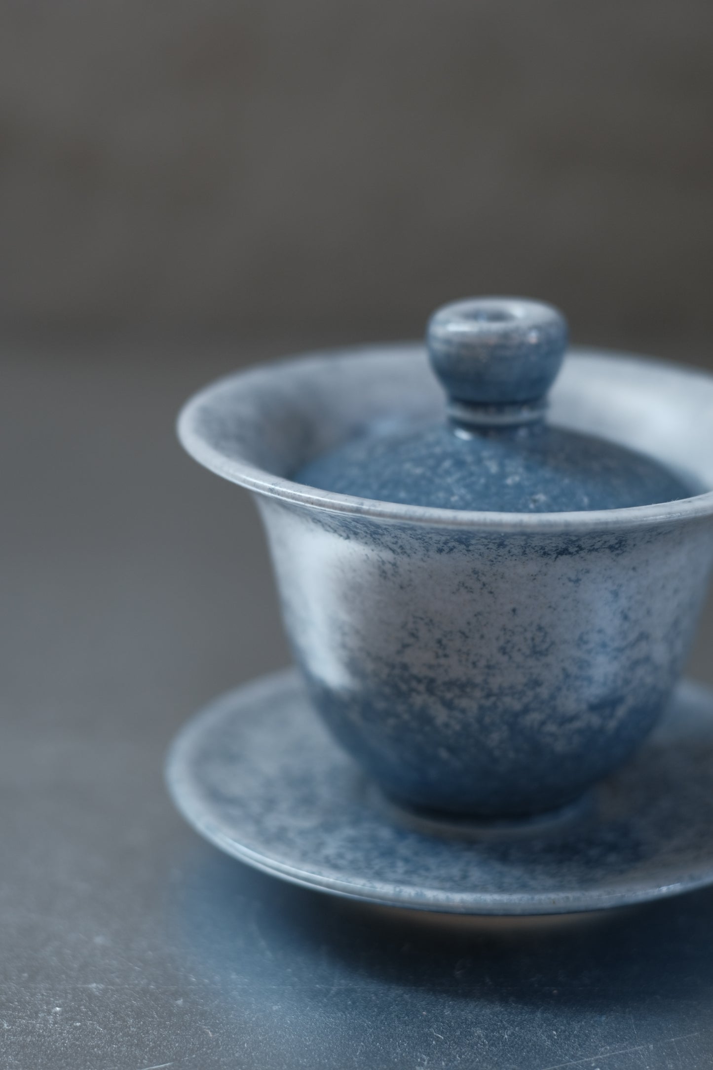 月亭- 韓國柴燒藍釉陶瓷蓋碗組 05
