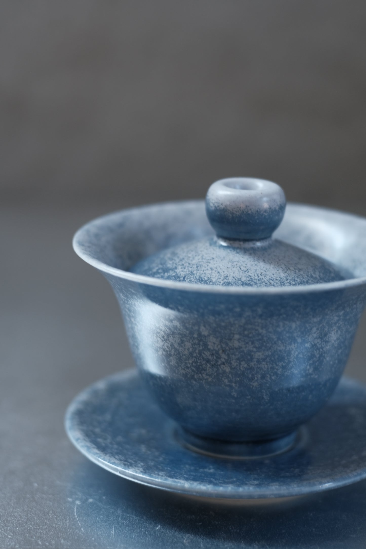 月亭- 韓國柴燒藍釉陶瓷蓋碗組 06