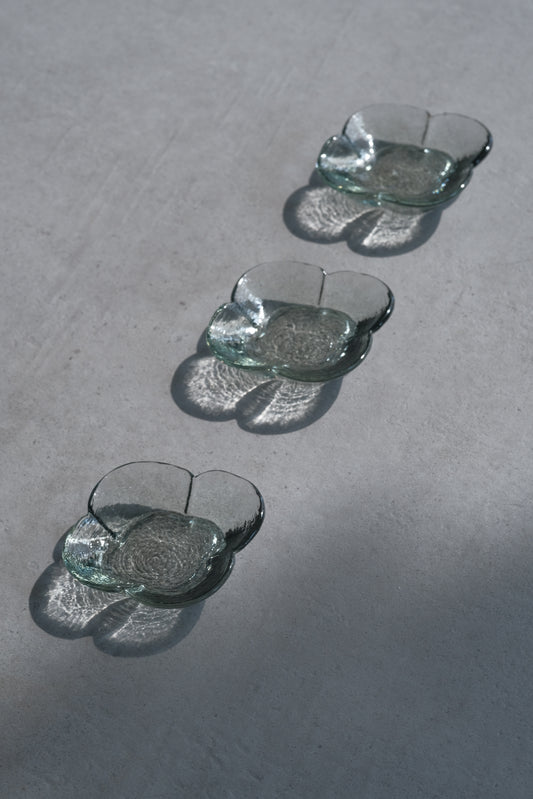 小林裕之・希-雲豆皿・青綠