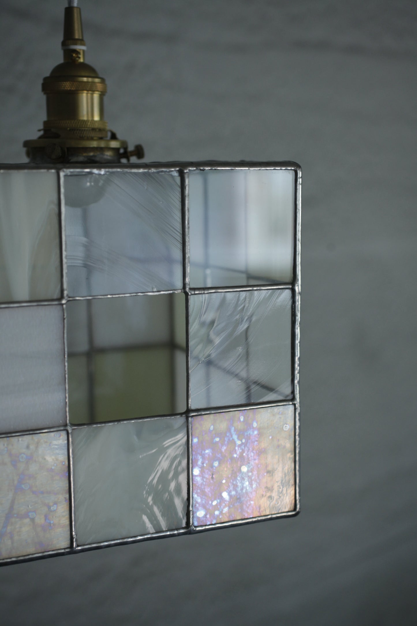 真真鑲嵌玻璃研究所 矩形立方中空吊燈