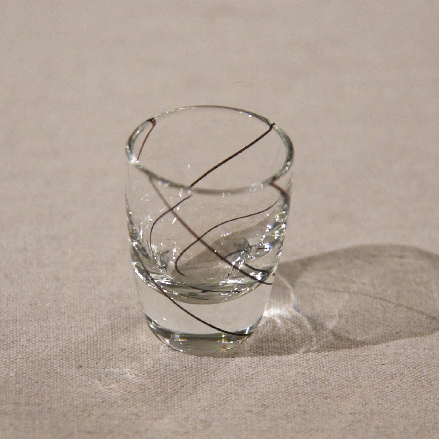 常夏-日本線條老玻璃小杯