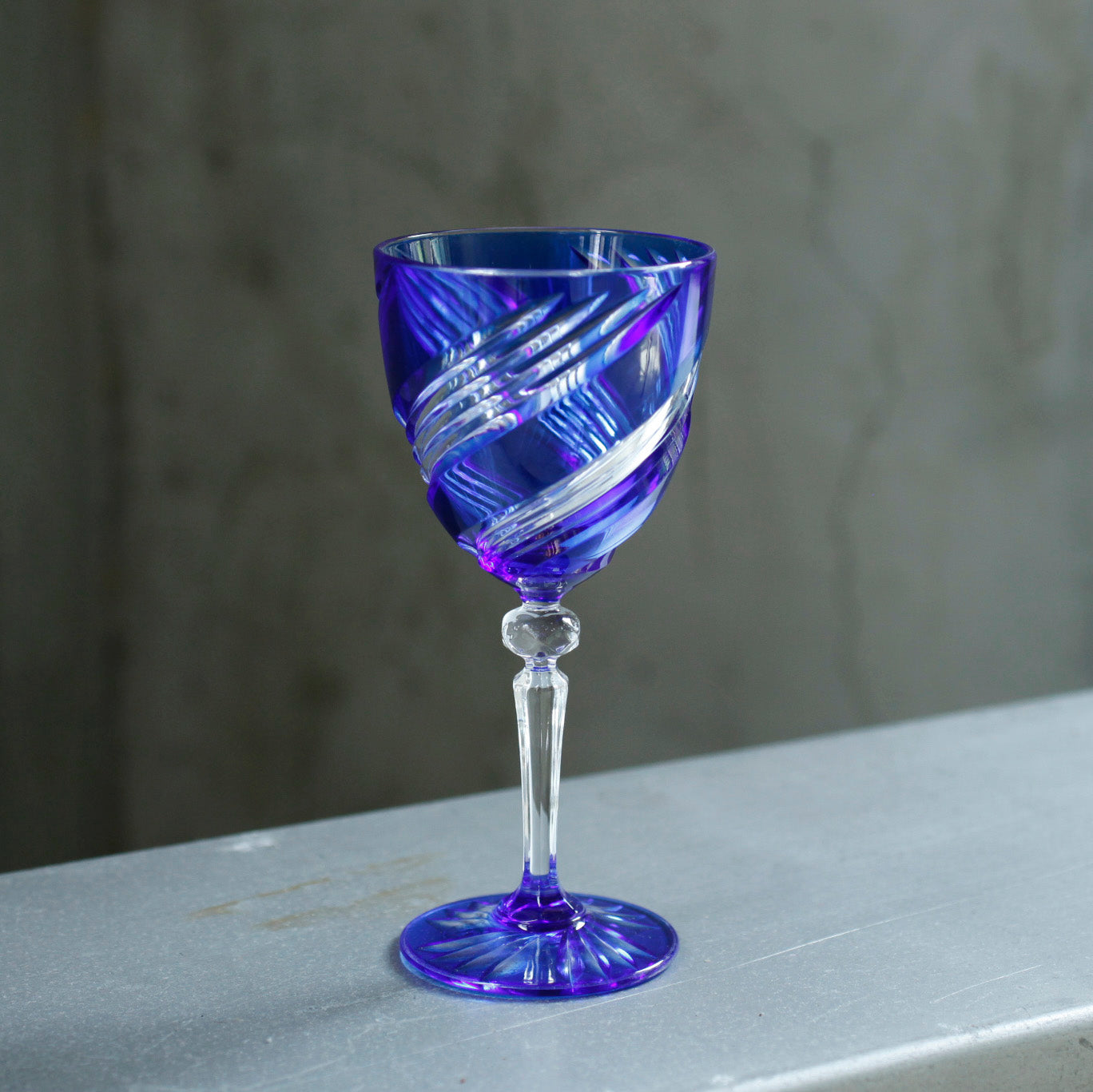芳華-法國水晶玻璃切花高腳杯