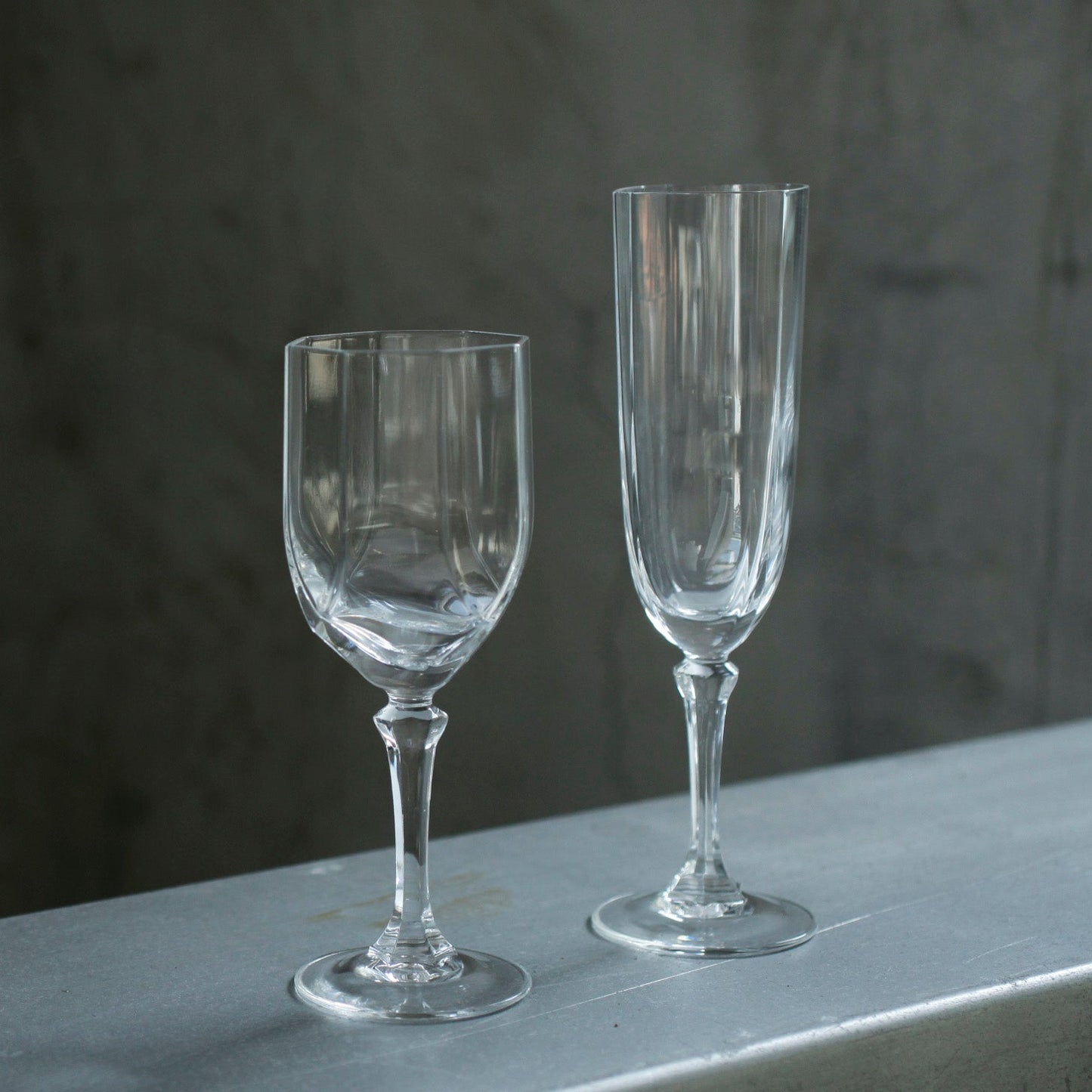芳華-法國八角水晶玻璃高腳杯